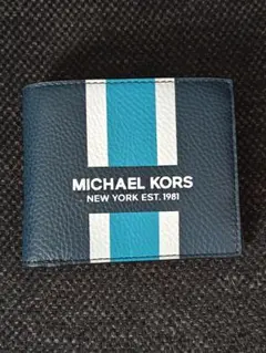 MICHAEL KORS(マイケルコース) 二つ折り財布 ネイビー