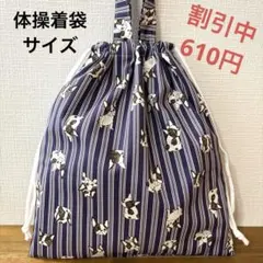 1050【おまとめ割不可】フレブル柄体操着袋