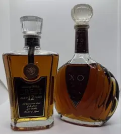 サントリーブランデー XO デラックス2本、メリークリスマス版XO1本