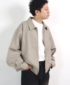 希少タグ付　フーズフーギャラリーBlessU ジップブルゾン　ベージュ　流行短丈