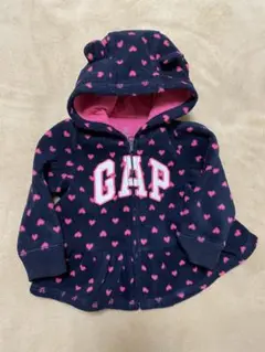 GAP ハート柄 フード付きパーカー 6-12ヶ月