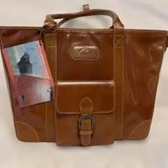 新品　本革ビジネスバッグ ブラウンのサムネイル