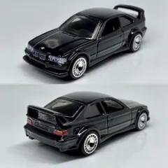 トミカ改造 セルシオ フルエアロ 深リム 黒 ☆深リム ホットウィール