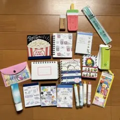 メモ帳＆文房具セット　かわいいキャラクター