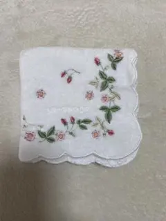 花柄刺繍 タオルハンカチ　WEDGWOOD