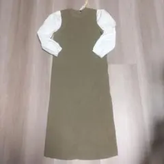 ニットワンピース 長袖 ロングワンピース