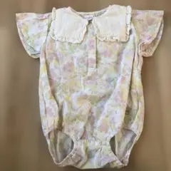 futafuta フラワープリントロンパース