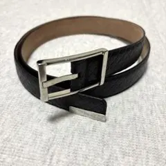 GUCCI グッチ　レザー　スクエア　ベルト　ブラック