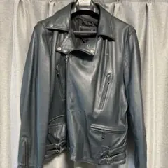 リューグーレザーズ ダブルライダース　羊革　シープレザー グリーン