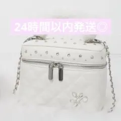 Lumignon ルミニョン ファー キルティング バニティバッグ ホワイト 