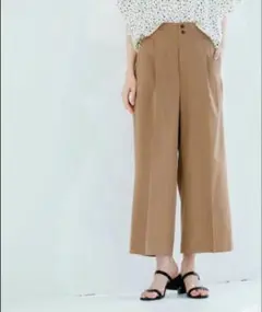 ウツクシルエットDRYワイドパンツ