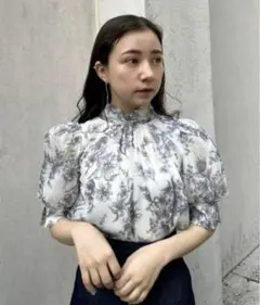 SNIDEL Sustainable オーガンシースルーブラウス