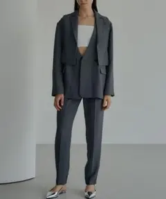 LE'RURE マルチウェイ3ピースパンツドレス　セットアップ　スーツ　グレー