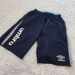 UMBRO アンブロ　ハーフ パンツ　ロゴ　Mサイズ　ウェア ネイビー 紺色のサムネイル