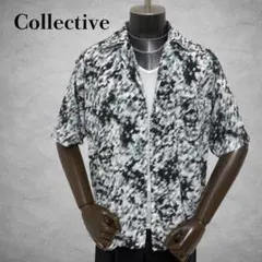 collctive 総柄シャツ　オープンカラーシャツ　半袖シャツのサムネイル
