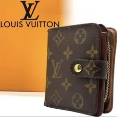 ✨美品 ルイヴィトン　二つ折り財布 モノグラム コンパクトウォレット ラウンド