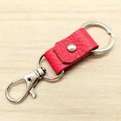 小さい キーホルダー 8cm 【shレッド】レザー 革 チャーム ストラップのサムネイル