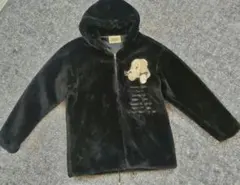 GALFY ガルフィー ボア フリース ジャケット ブラック パーカー