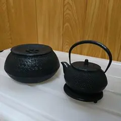 南部鉄器 五月雨の降り残してや光堂 鉄瓶 松尾芭蕉 - メルカリ