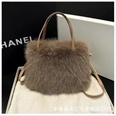トートバッグ ショルダーバッグ ハンドバッグ ファー2way バッグ
