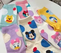 ミッキー、ミニーなど靴下 6足セット