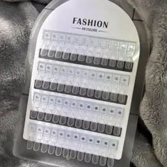 48色オーバル型クリアネイルチップセット