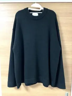 remer リメール ルーズウール混オーバーニット ブラック 黒 Mサイズ