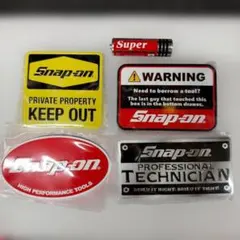 Snap-on メタルロゴマグネット 4個セット
