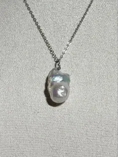 オイスターバロックパール ネックレス（特価品）　ホワイト系　淡水パール