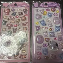 うるちゅるポップシール　日焼けキティクロミ