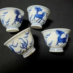 道八 煎茶湯呑み 5客 古物 骨董品 - メルカリ