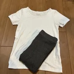 ユニクロ　ヒートテック半袖シャツ　レギンスセット