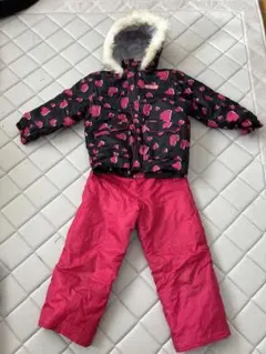子供用スキーウェア 上下セット ハート柄　120