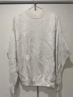 ユニクロ 　コットンオーバーサイズハイネックセーター　M