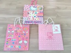 ☆未使用で当時物☆極極レア!!ハローキティ ギフトバッグ 3点セット2001年製