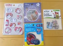 ベイマックスウォーターシール&ズートピアエンジェルブルーフレークステッカーセット