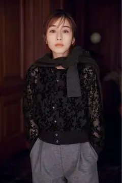 CLANE 田中みな実 FLORETS OPAL CARDIGAN