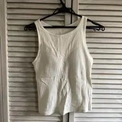 リブタンクトップ タンクトップ