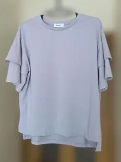NAVY フリル袖 Tシャツ 半袖 グレーのサムネイル
