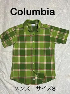 Columbia コロンビア 半袖 チェックシャツ グリーンのサムネイル