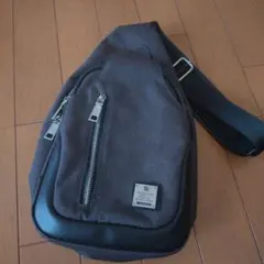 TUOWAN ボディバッグ メンズ グレー