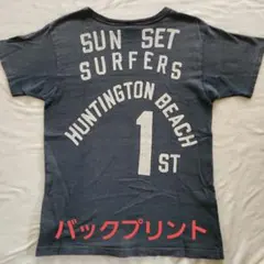 デニムアンドダンガリー　ママSize　両面プリント Tシャツ