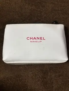 【非売品】CHANEL シャネル コスメポーチ ノベルティ ホワイト×ピンク