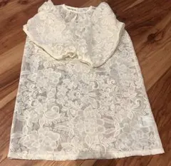 しまむら softcheese 花柄レース ワンピース 100 新品未使用