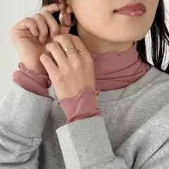 シアートップス 長袖 ハイネック