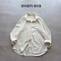 【希少美品】 evam eva (エヴァムエヴァ) シャツ レギュラーカラーのサムネイル