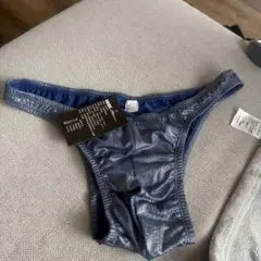 ボディビルパンツ光沢のある青い下着 XXLサイズ