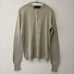RALPH LAURENラルフローレン シルク100%長袖カーディガン ベージュのサムネイル