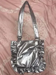 LOWRYS FARM シルバー ショルダーバッグ