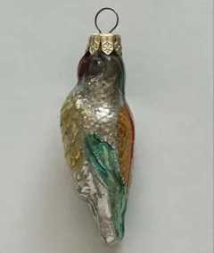 ソビエト製　ヴィンテージ ガラス　オーナメント【小鳥】